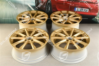 19-inch Boxster S wheel rim set, 8J x 19 ET57 + 10J x 19 ET45, aurum satin matt