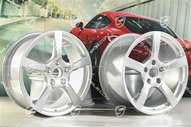 19" komplet felg Cayman S, 8J x 19 ET57 + 10J x 19 ET45