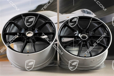 20" Felgensatz Carrera S III, 8,5J x 20 ET51 + 11J x 20 ET52, Felgenstern in Schwarz