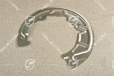 Rear axle disc brake protective plate, R