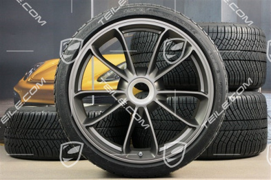 GT3RS / GT2RS 20" / Winterräder Satz, Felgen 9J x 20 ET55 + 12J x 20 ET47 + Michelin Winterreifen 245/35 R20 + 315/35 R20, mit RDK Sensoren