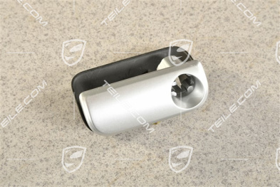 Glove compartment handle with Base plate in Black