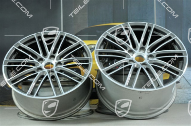 20" komplet felg 911 Turbo IV, 11,5J x 20 ET56 + 9J x 20 ET51, Titan