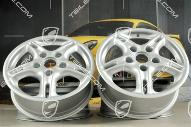 16-inch Boxster wheel set, 6J x 16 ET50 + 7J x 16 ET40