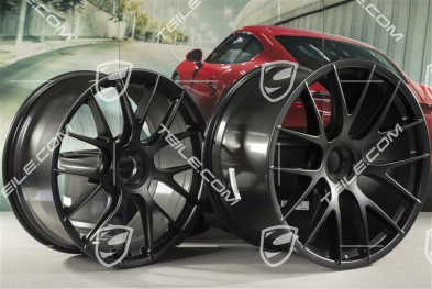20"+21" GT2RS/GT3RS Magnesium wheel set, wheel rims 9,5 J x 20 ET50 + 12,5 J x 21 ET48, black satin mat