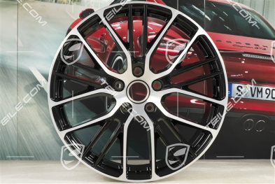 21" Felga Panamera Exclusive Design Sport, 9,5J x 21 ET71, czarny wysoki połysk