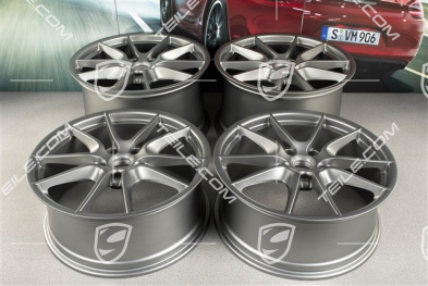 20" Komplet felg Carrera S (III), 8,5J x 20 RT51 + 11J x 20 ET70, platynowy-satyna