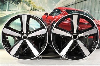 22" Felgensatz Cayenne Coupe Exclusive Design Sport, 10J x 22 ET48 +11,5J x 22 ET52, schwarz hochglanz