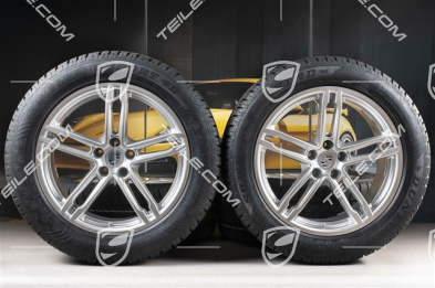 19" "Macan Turbo" Winterräder Satz, Felgen 8J x 19 ET21 + 9J x 19 ET21, Dunlop Winterreifen 235/55 R 19 + 255/50 R 19, mit RDK-Sensoren