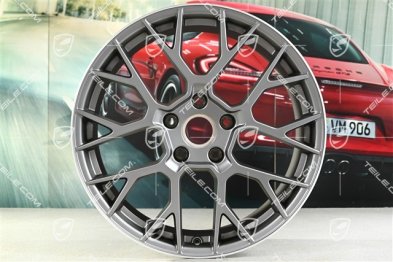 20+21" RS Spyder komplet felg, 8,5J x20 ET50 + 11,5J x 21 ET79, Darksilver